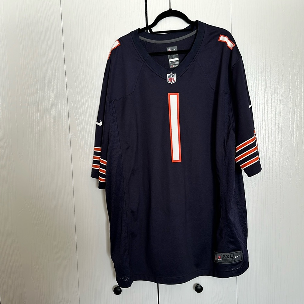 Big and Tall Nike NFL Chicago Bears Jersey, Justin Fields
